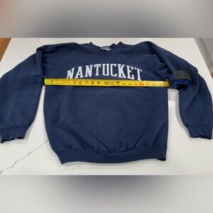 Reverse weave navy Nantucket vintage crew neck sweatshirt